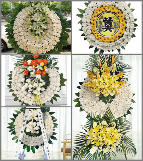 湖北黄石市阳新县浮屠镇下汪村花圈速递